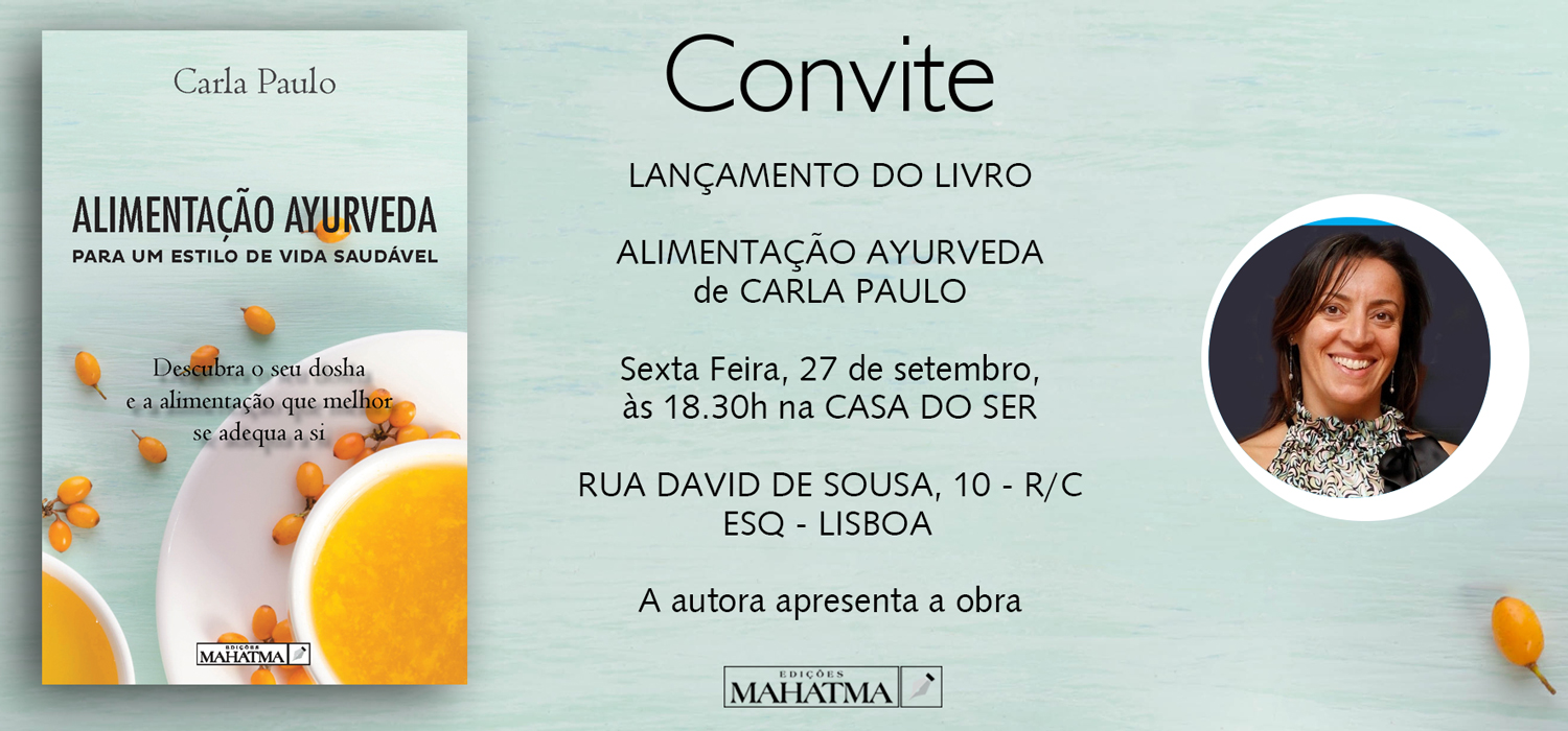 Lançamento do Livro Alimentação Ayurveda
