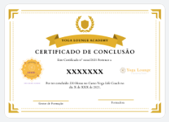 certificado yoga lounge portugal