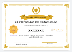 Certificado yogalounge portugal